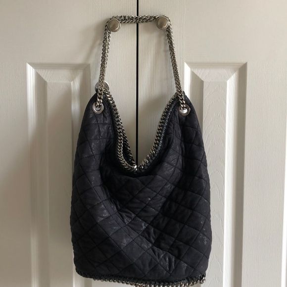 Stella McCartney Handbags - STELLA MCCARTNEY Quilt Falabella Black Bucket Bag